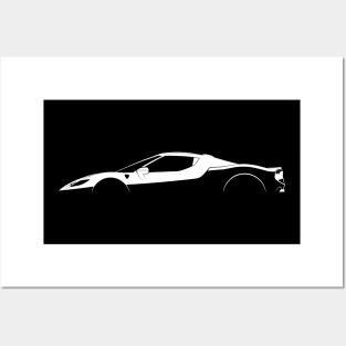 Ferrari 296 GTB Silhouette Posters and Art